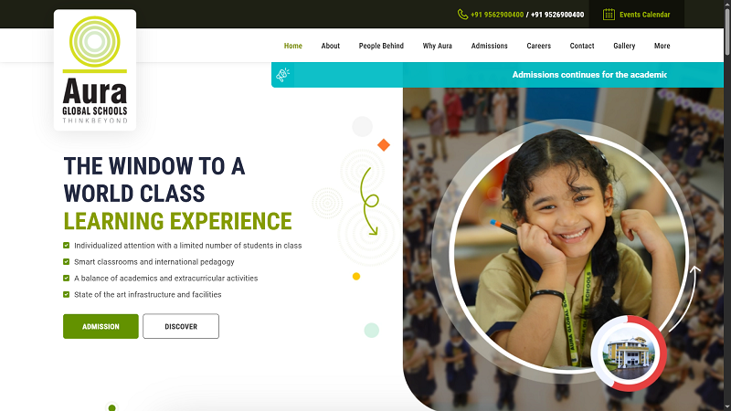 Aura Global School Website