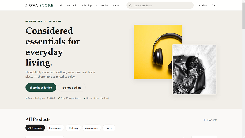 Nova Store Website